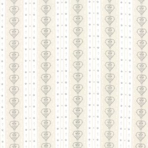 Moda Fabrics Jol Collection Cream Nordic Heart Stripe