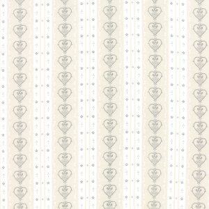 Moda Fabrics Jol Collection Cream Nordic Heart Stripe