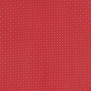 Moda Fabrics Jol Collection White Lattice on Red