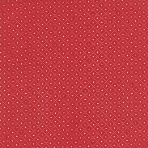 Moda Fabrics Jol Collection White Lattice on Red