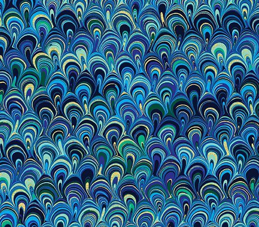 Benartex Rhapsody in Blue Mineral Magic
