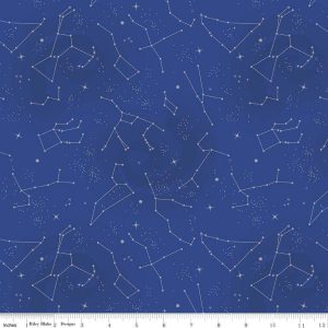 Riley Blake Fabrics NASA Constellations Blue
