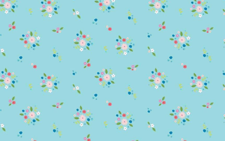 Riley Blake Kindred Spirits Bouquet Aqua