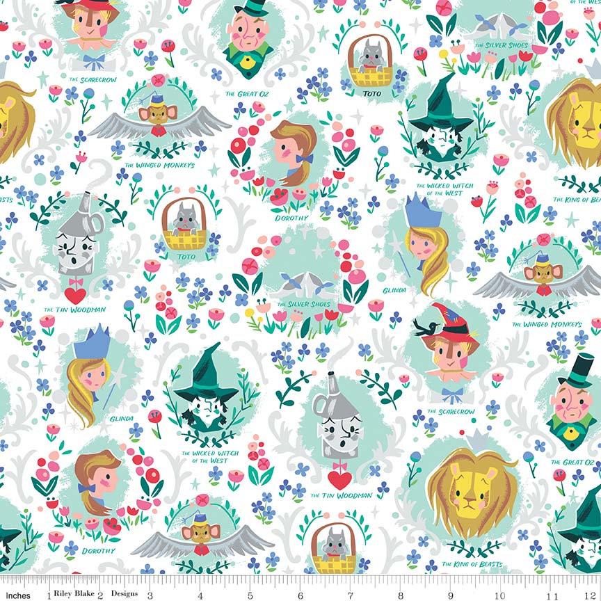 Riley Blake Dorothy S Journey Wizard Of Oz White Buy Fabric Online Suki Loves To Sew