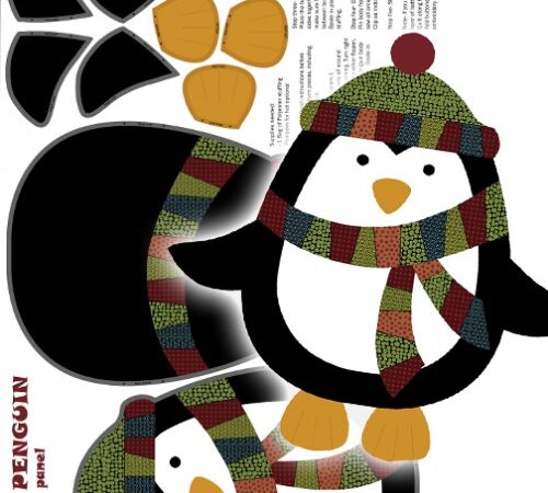 Benartex Jolly Penguin Panel