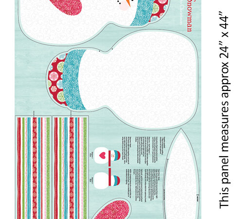 Benartex Hearty the Snowman Panel