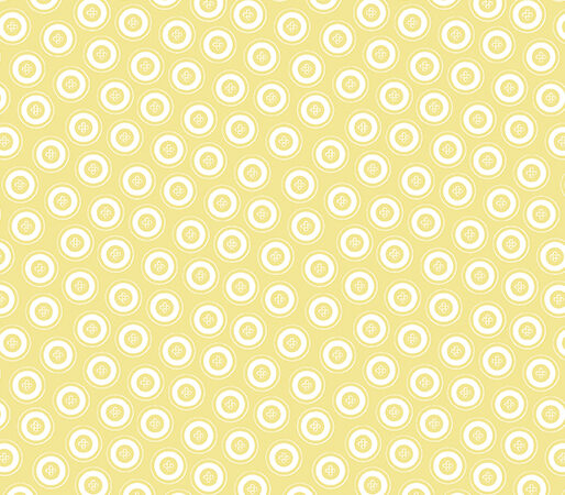 Benartex My Happy Place Dotty Buttons on Yellow