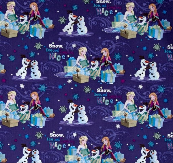 Disney Frozen Snow & Ice and Everything Nice Fabric