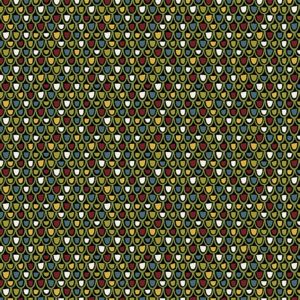 Benartex Jolly Penguin Festive Texture Black