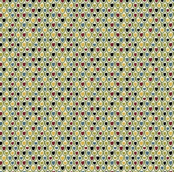 Benartex Jolly Penguin Festive Texture Green