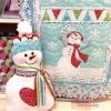 Benartex Hearty the Snowman Cushion