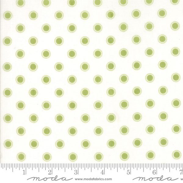 Moda Fabrics Olive's Flower Market Parisian Dots on Cloud