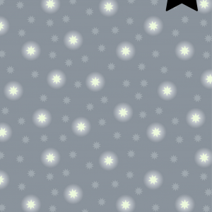 Lewis & Irene Fabrics Fairy Nights Glow Grey Starry Sky