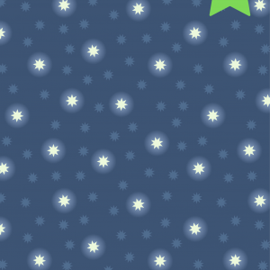 Lewis & Irene Fabrics Fairy Nights Glow Midnight Blue Starry Sky