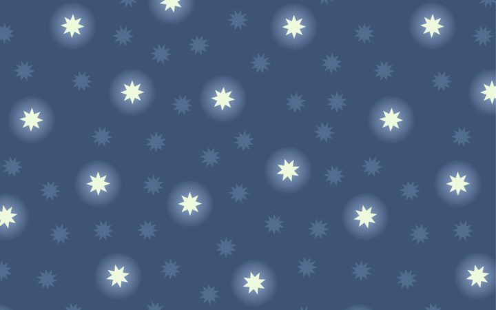 Lewis & Irene Fairy Nights Glow Midnight Blue Starry Sky