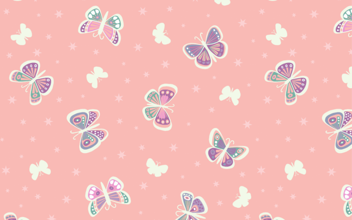 Lewis & Irene Fairy Nights Butterfly Glow on Pink