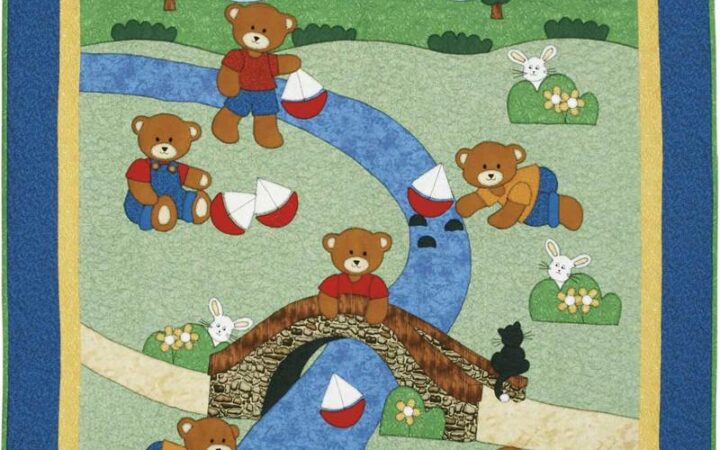 Bobbing Boats Teddy Bear Quilt Pattern