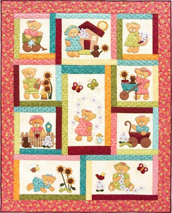 Daisy Bear Quilt Pattern by Kids Quilts