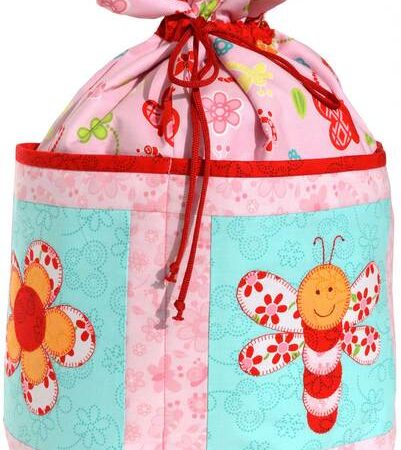 Pretty Petals in Pink Toy Bag Pattern