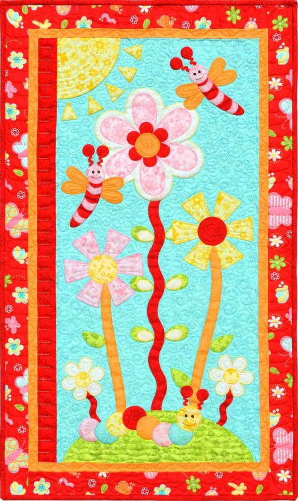 Budding Blooms Wall Quilt Pattern by Kids Quilts