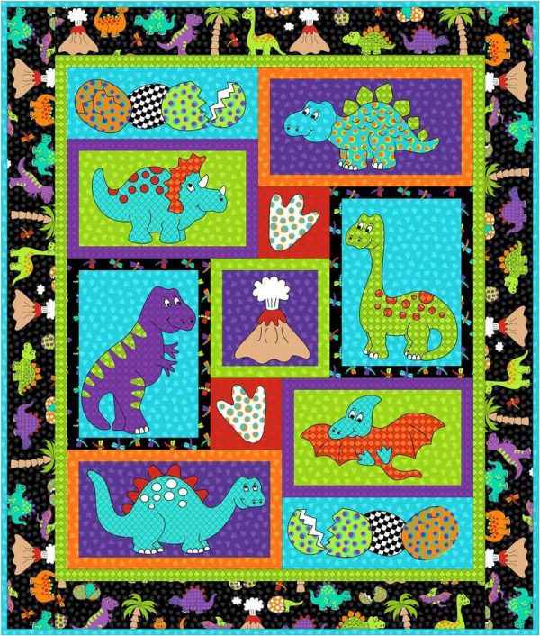 Dino Daze Quilt Pattern by Kids Quilts