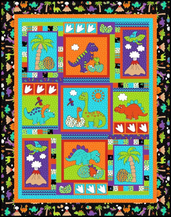 Dinoland Quilt Pattern by Kids Quilts