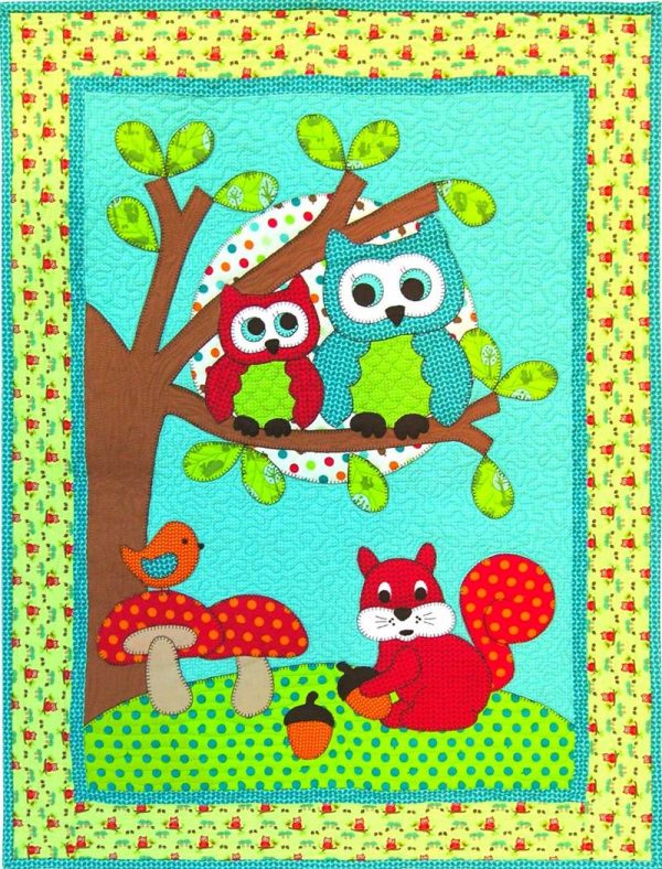 Goodnight Owl Wall Quilt Pattern by Kids Quilts