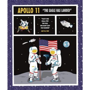 Riley Blake NASA Apollo 11 Moon Landing Quilt Panel