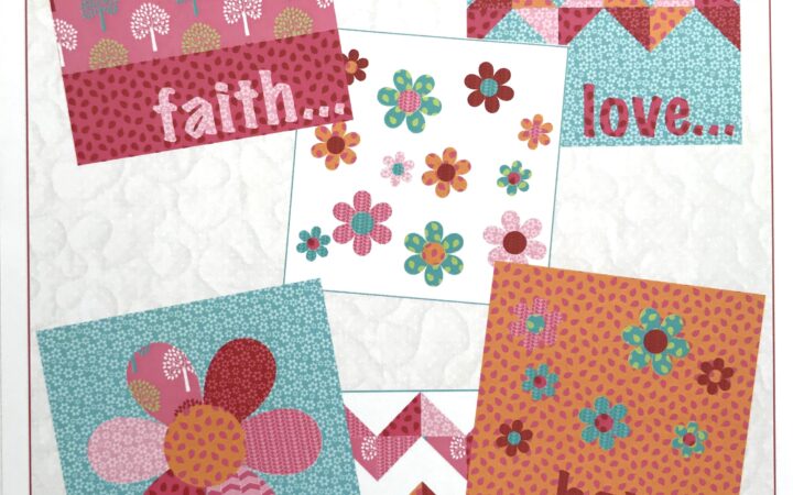 Love Cushions Applique Patchwork Pattern
