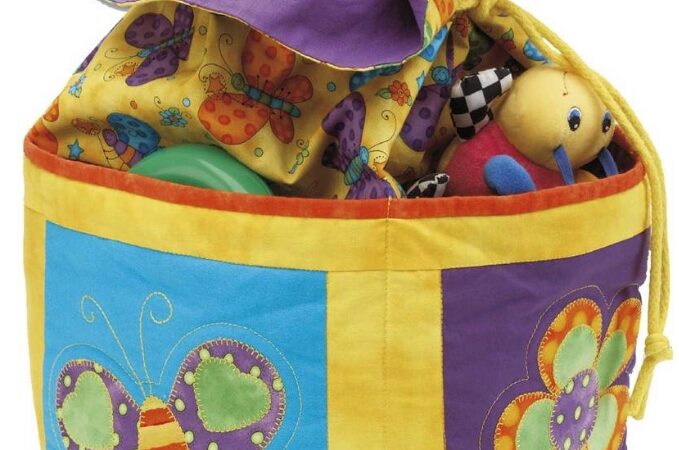 Pretty Petals in Yellow Toy Bag Pattern