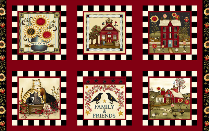 Henry Glass Count Your Blessings Block Panel