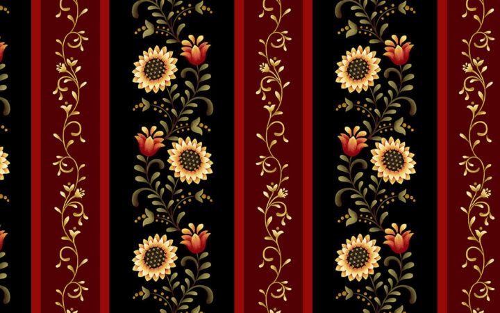 Henry Glass Count Your Blessings Sunflower Border Print