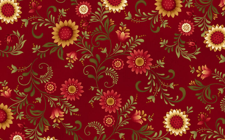 Henry Glass Count Your Blessings Red Sunflower Vines