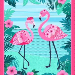 Studio E Fabrics Flamingo Beach Quilt Panel