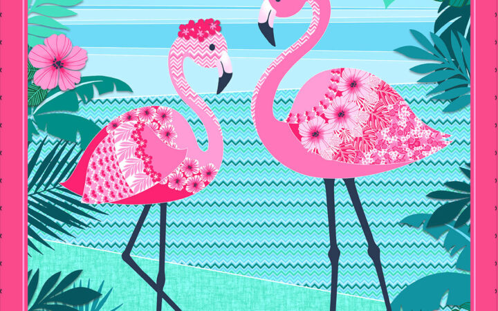 Studio E Flamingo Beach Panel