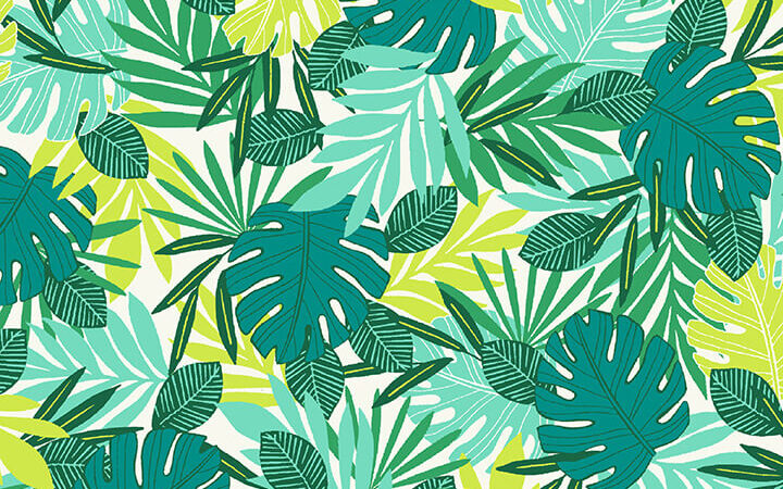 Studio E Flamingo Beach Tropical Leaves