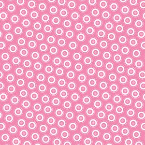 Benartex Fabrics My Happy Place Buttons on Pink