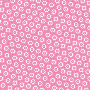 Benartex Fabrics My Happy Place Buttons on Pink