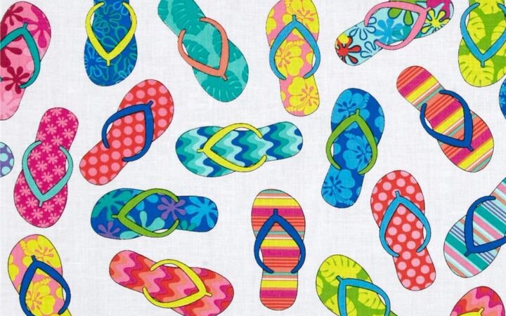 Benartex Surf’s Up Flip Flops