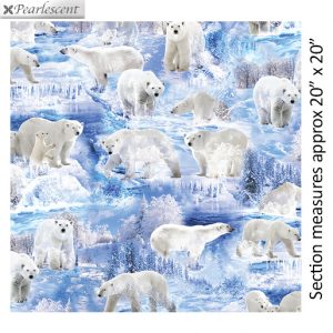 Benartex Fabrics Winter's Pearl Polar Bears