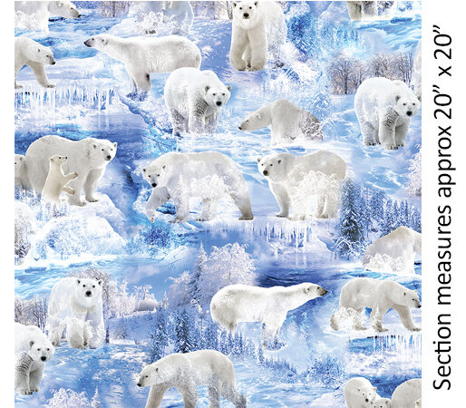 Benartex Winter’s Pearl Polar Bears