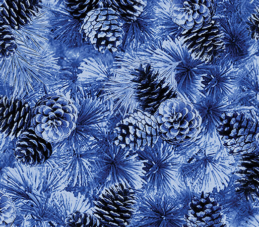 Benartex Winter’s Pearl Pine Cones