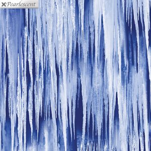Benartex Fabrics Winter's Pearl Icicles Cobalt Blue