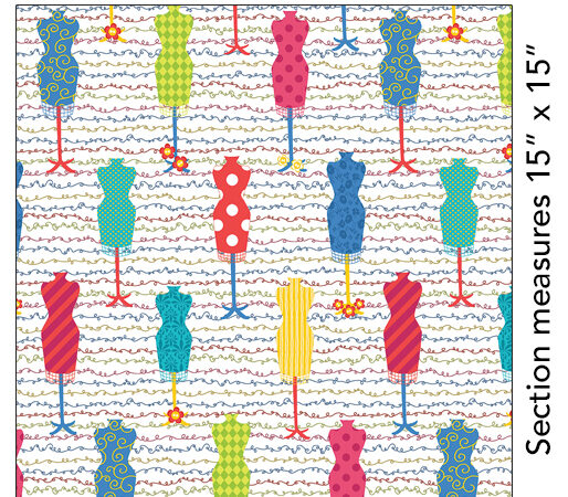 Benartex Sew Excited Fashion Funway White