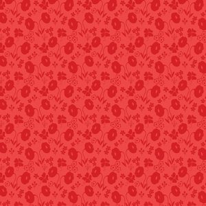 Benartex Fabrics Sew Excited Floral Fun Red Blender