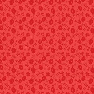 Benartex Fabrics Sew Excited Floral Fun Red Blender