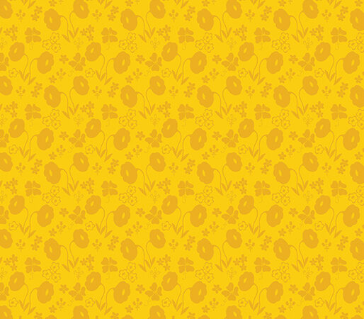 Benartex Sew Excited Floral Fun Yellow