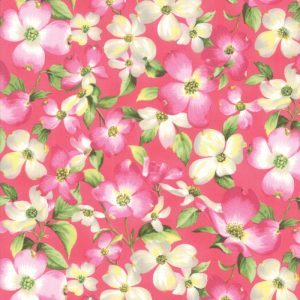 Moda Fabrics Sakura Park Cherry Blossom on Petal Pink