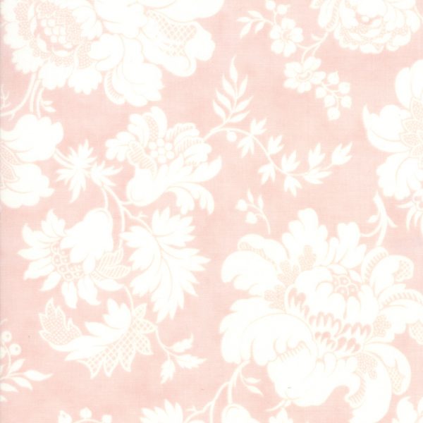 Moda Fabric Rue 1800 Porcelain & Rose Ondine