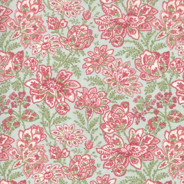 Moda Fabric Rue 1800 Robin's Egg Madeline